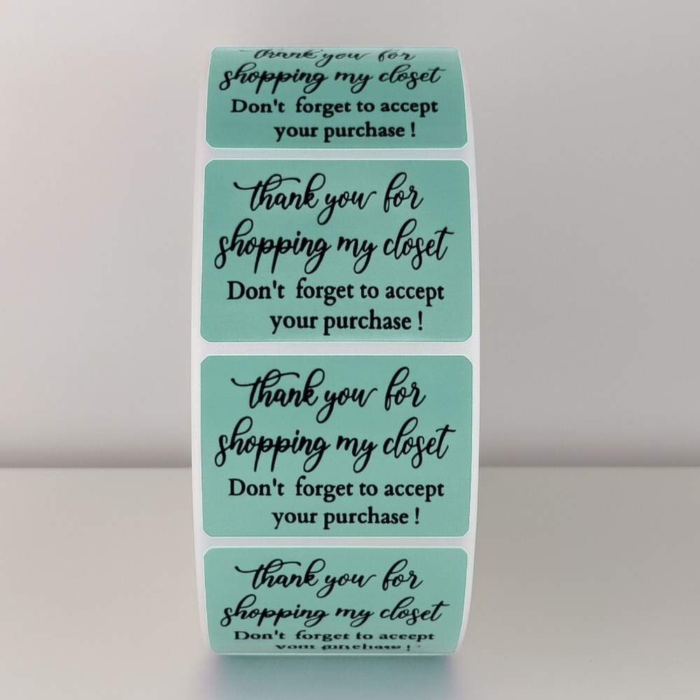 Thank You For Shopping My Closet Stickers Poshmark Labels - Picture 5 of 11